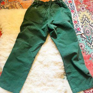 New, never worn Big Bud Press work pants, Olive Green, XS Petite/ankle length